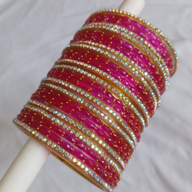 Raindrop glass bangles