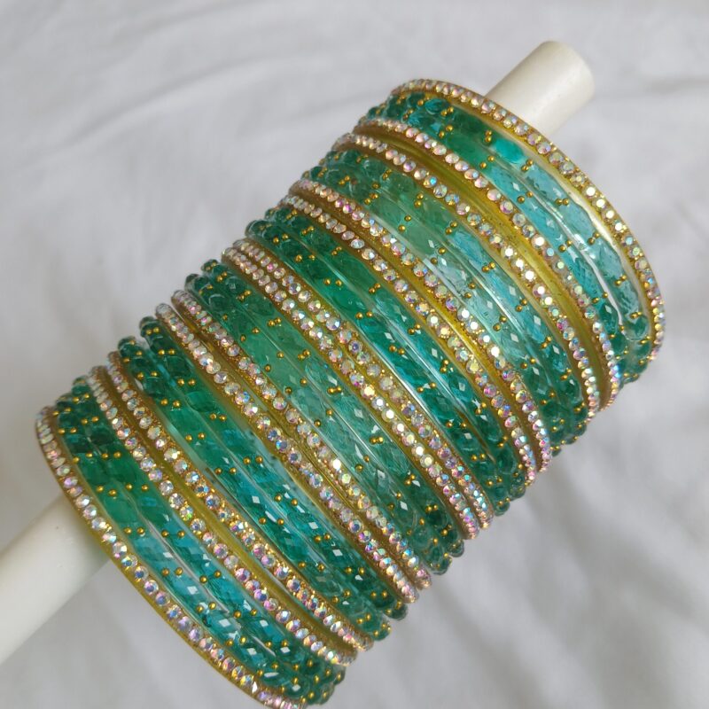 Raindrop Radiance Bangles – Where Elegance Meets Sparkle