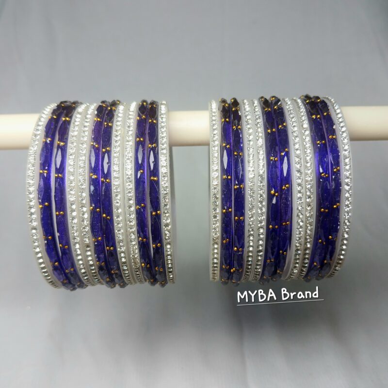 Kill Raindrop Glass Bangles – Shine with Every Move